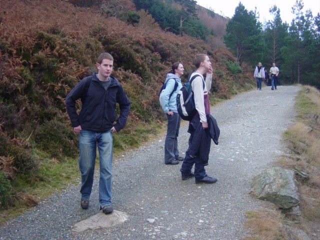 So Mike tries some Riverdance to try get people going